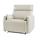 Nicola Faux Leather Oversized Manual Recliner with High-density Foam Cushions