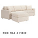 Alicia Oyster Modular Sectional in Fabric