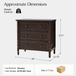 Fay Transitional 3-Drawer 28 in. W Nightstand with Charging Station