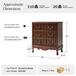 Kaybri Transitional 28"W 3-Drawer Solid Wood Fluted Chest with Built-In Power Outlet