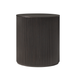 Falko 19.75 in. Round Wood End Table with Fluted Detailing