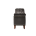 Zona 59"W Traditional Faux Leather Tufted Upholstered Storage Bench with Soild Wood Legs and Nailhead Trim