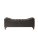 Zona 59"W Traditional Faux Leather Tufted Upholstered Storage Bench with Soild Wood Legs and Nailhead Trim