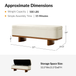 Chery 57" W. Contemporary Bench with Hidden Storage Compartment