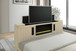 Rosalie White Bed W/ TV Stand & Fireplace