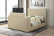 Rosalie White Bed W/ TV Stand & Fireplace