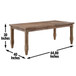 Riverdale - Dining Set With Taped Legs Table