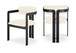 Aurum - Vegan Leather Upholstered Dining Chair With Graphite Black Base (Set of 2)