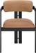 Aurum - Vegan Leather Upholstered Dining Chair With Graphite Black Base (Set of 2)