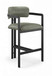Aurum - Vegan Leather Upholstered Counter Stool With Graphite Black Base