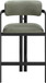 Aurum - Vegan Leather Upholstered Counter Stool With Graphite Black Base
