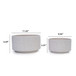 2 Pieces Flowerpot, Planter For Patio, Garden Or Windowsills - Milk White