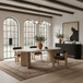Caldra - Oak Veneer And Solid Wood Dining Table