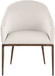 Ferro - Upholstered Dining Arm Chair With Brushed Bronze Legs