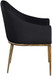 Ferro - Upholstered Dining Arm Chair With Brushed Gold Legs