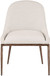 Ferro - Upholstered Dining Side Chair With Brushed Bronze Legs