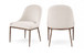 Ferro - Upholstered Dining Side Chair With Brushed Bronze Legs
