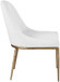 Ferro - Upholstered Dining Side Chair With Brushed Gold Legs
