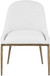 Ferro - Upholstered Dining Side Chair With Brushed Gold Legs