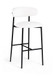 Lupita - Vegan Leather Upholstered Bar Stool With Matte Black Frame (Set of 2)
