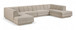 Modari - Sectional - Beige