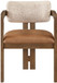 Ravina - Upholstered Dining Chair With Stained Brown Base (Set of 2)