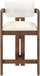 Ravina - Upholstered Counter Stool With Stained Brown Base