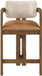 Ravina - Upholstered Counter Stool With Stained Brown Base