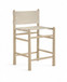 Santos - Upholstered Counter Stool With Stained Natural Base