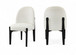 Torino - Upholstered Dining Chair With Brushed Black Base (Set of 2)