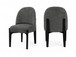Torino - Upholstered Dining Chair With Brushed Black Base (Set of 2)