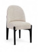 Torino - Upholstered Dining Chair With Brushed Black Base (Set of 2)