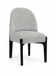 Torino - Upholstered Dining Chair With Brushed Black Base (Set of 2)