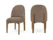 Torino - Upholstered Dining Chair With Brushed Brown Base (Set of 2)