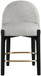 Torino - Counter Stool With Brushed Black Base