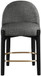 Torino - Counter Stool With Brushed Black Base