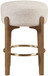 Torino - Backless Counter Stool With Brushed Brown Base (Set of 2)
