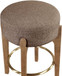 Torino - Backless Counter Stool With Brushed Brown Base (Set of 2)