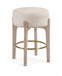 Torino - Backless Counter Stool With Brushed Natural Base (Set of 2)