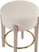 Torino - Backless Counter Stool With Brushed Natural Base (Set of 2)