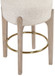 Torino - Backless Counter Stool With Brushed Natural Base (Set of 2)