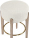Torino - Backless Counter Stool With Brushed Natural Base (Set of 2)