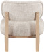 Vetra - Linen Textured Fabric Upholstered Accent Chair With Natural Base