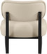 Vetra - Vegan Leather Upholstered Accent Chair With Black Base