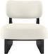 Vetra - Vegan Leather Upholstered Accent Chair With Black Base