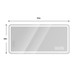 LED Bathroom Mirror, Anti Explosion Glass, Rust Resistant, Anti Fog, Tri Color