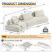 Modern Luxury Oversized Modular Sectional Sofa Set