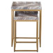 Chantel - Marble Top Nesting Tables - Brown / Gold