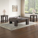 Salina - Square 3 Piece Occasional Set - Espresso