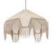 Buchanan - Fabric Fringed Angled Pendant Light - Natural